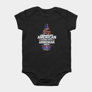 Christmas Tree  American Grown With Armenian Roots - Gift for Armenian From Armenia Baby Bodysuit